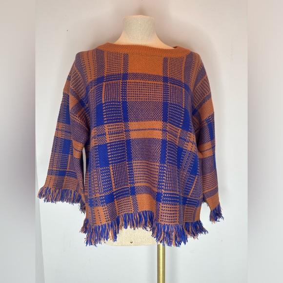 Moon River Sweaters - Anthropologie Moon River Plaid Sweater